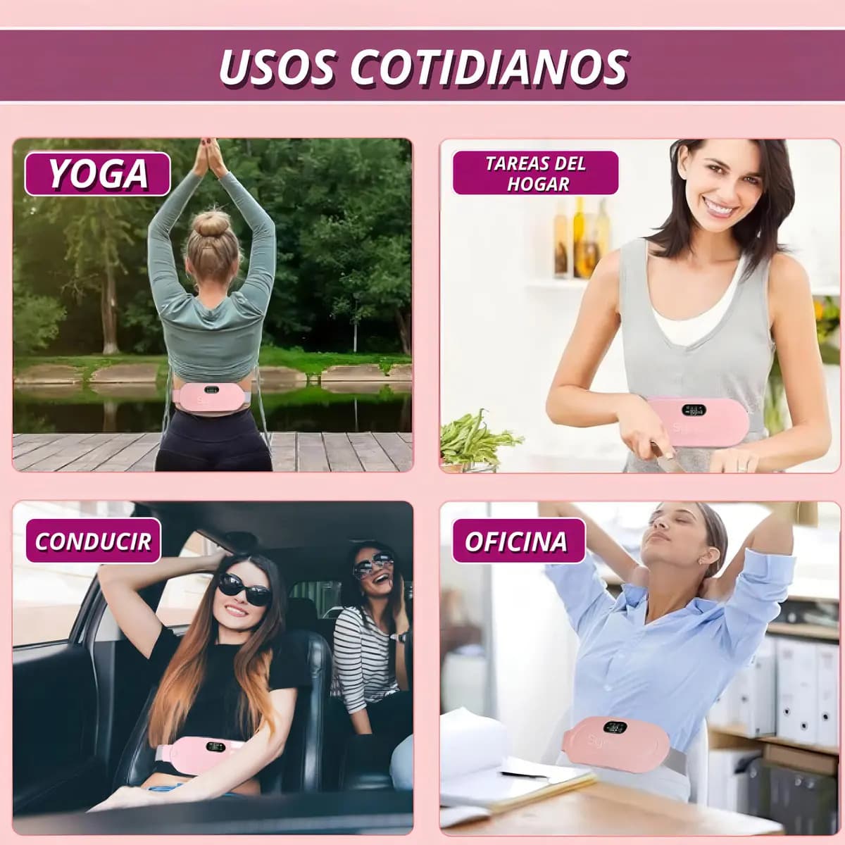 Cinturón Térmico ComfortPlus® para Cólicos Menstruales – ¡Olvídate de los cólicos en pocos minutos!