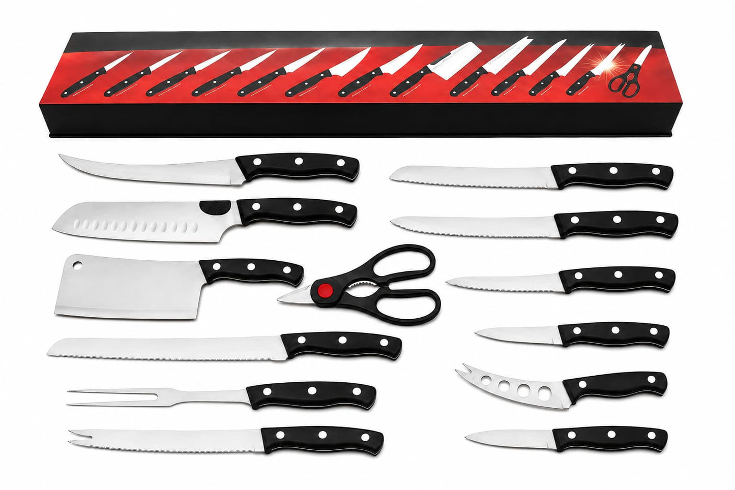 Kit de Cuchillos Premium Knife® – ¡COMPRA 3 Y LLEVA 13 SOLO HOY! ✨🔪