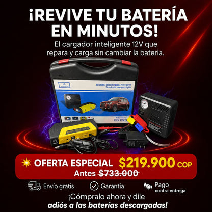 TurboMax® Cargador, Compresor y Reparador Inteligente de Batería – ¡70% OFF SOLO HOY! 🔥