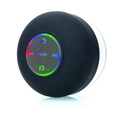 AquaMusic™ Parlante Bluetooth Impermeable con Ventosa y Luces LED